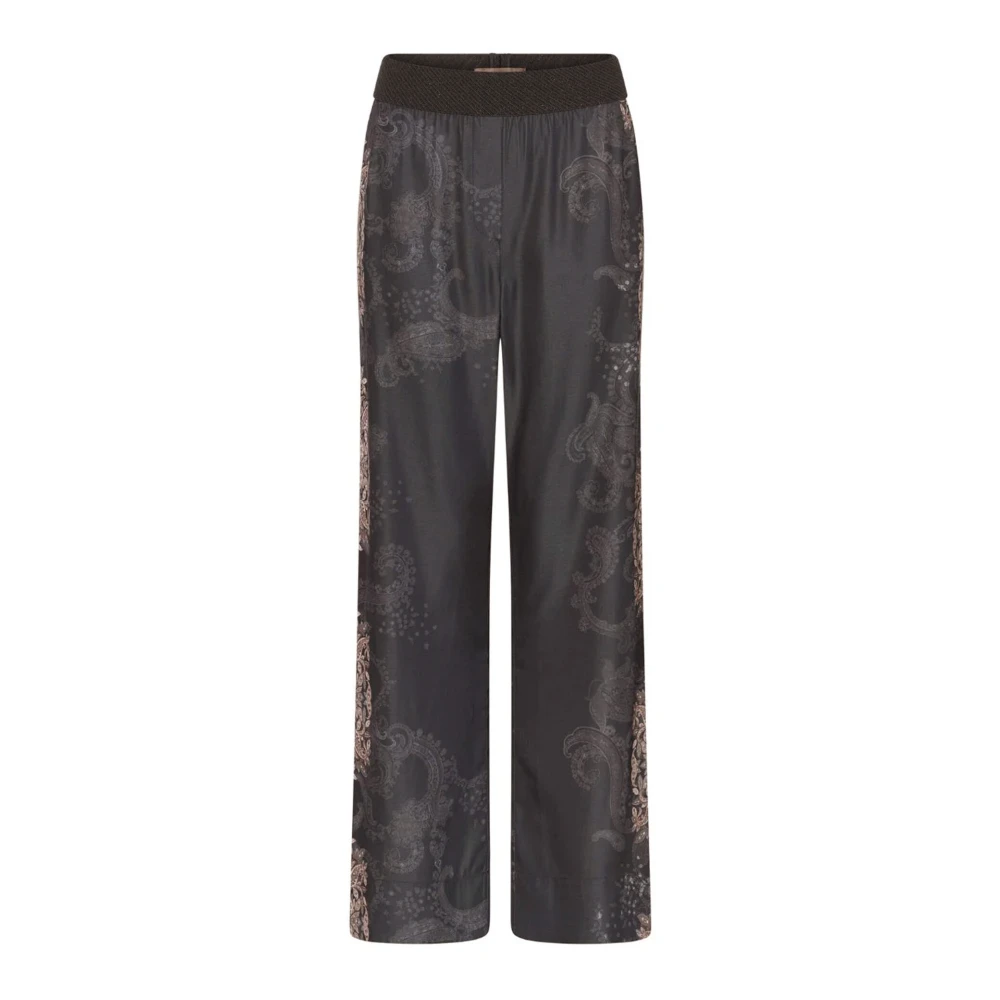Gustav Uitlopende broek met prachtige print Gray Dames