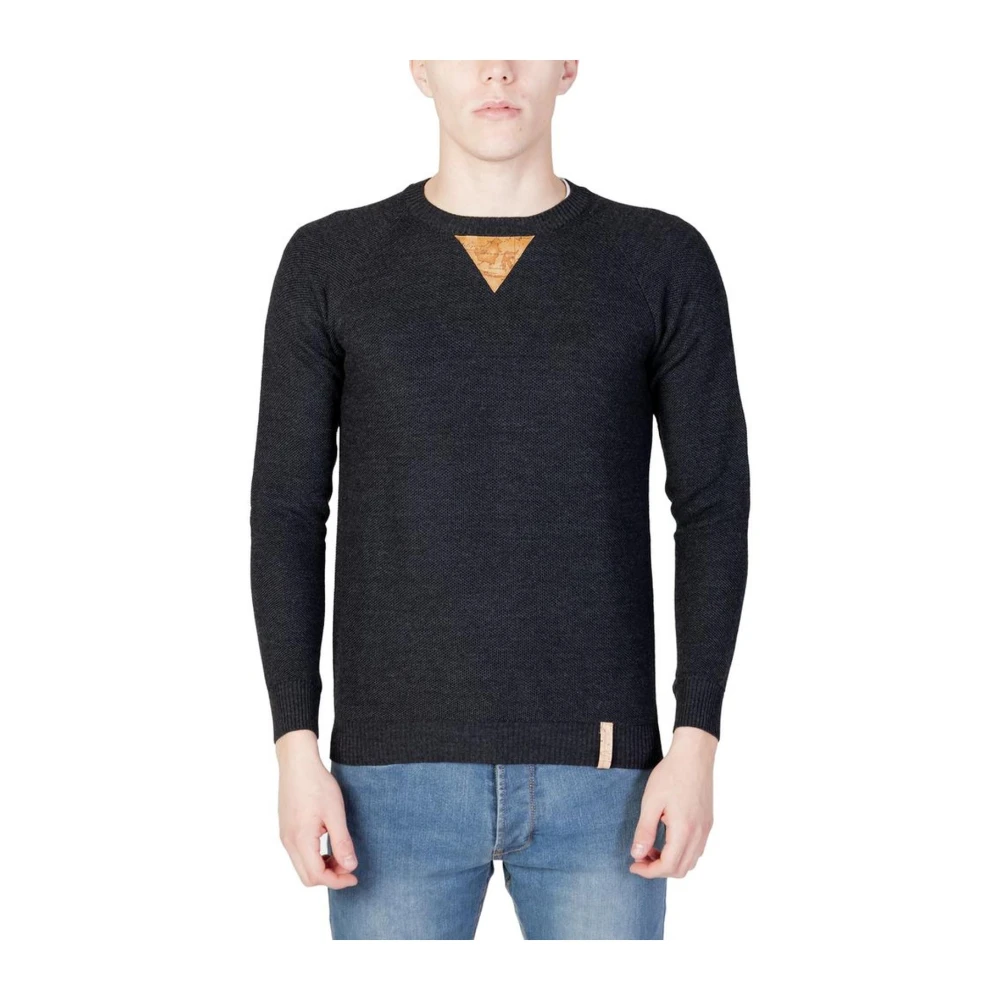 Alviero Martini 1a Classe Grijze Viscose Acryl Blend Sweater Gray Heren