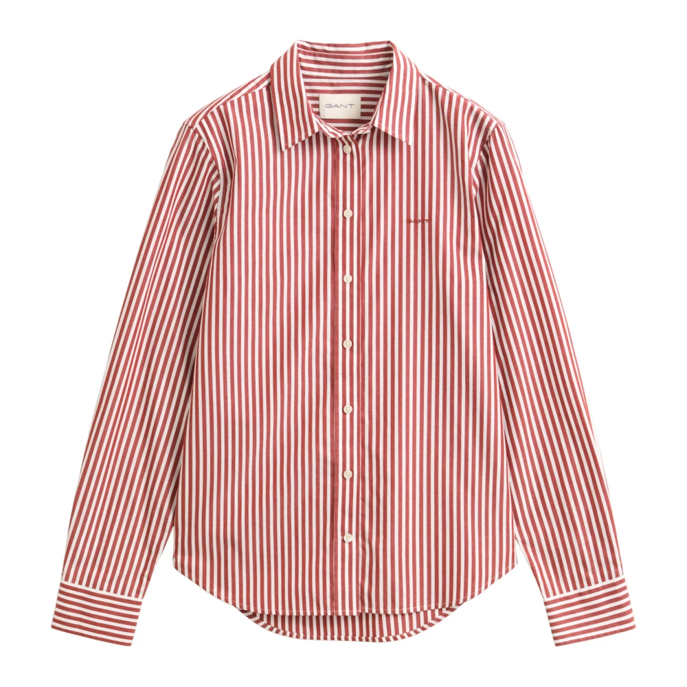 Gant , Shirts, Female, Red, S, Classic Poplin Shirt