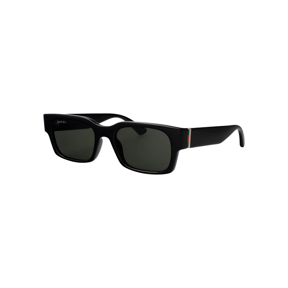 Gucci Black Sunglasses, Male, 52 Mm, Rectangular Sunglasses