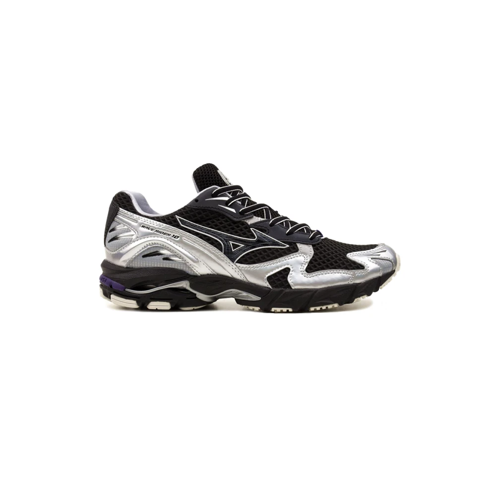 Mizuno Mannelijk Zwart Fitness Heren, 42 Eu, Nylon, Wave Rider 10 Millennium Low Sneakers