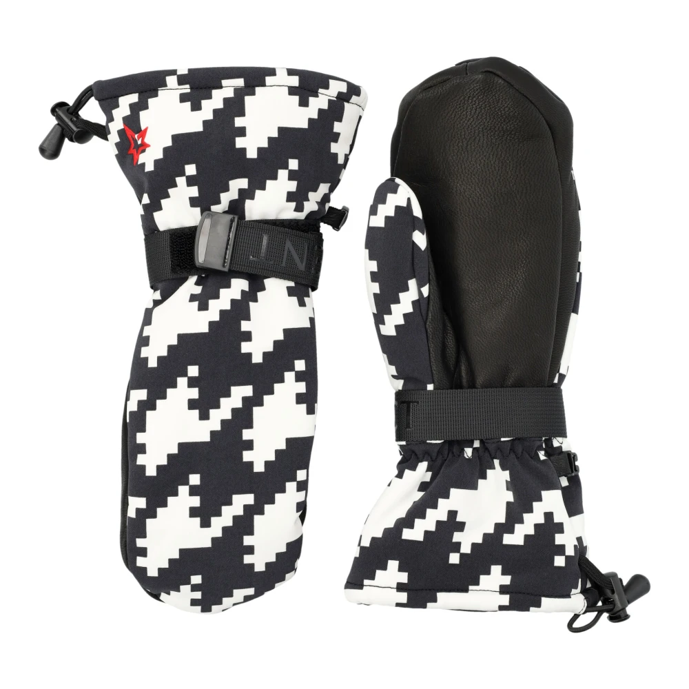 Perfect Moment Houndstooth Handschoenen met Thinsulate Isolatie Black Dames