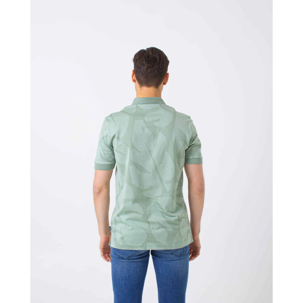 Hugo Boss Gedrukte Poloshirts Green Heren