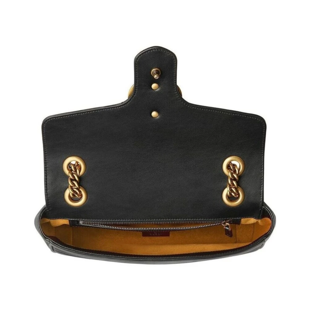 Gucci Marmont Small Matelassé Schoudertas Black Dames