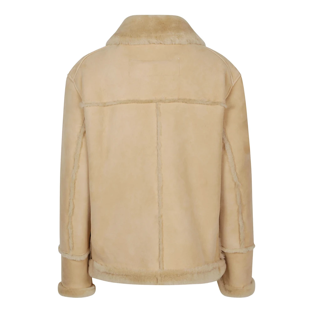 Fay Schapenvacht Beige Jas Made in Italy Beige Dames