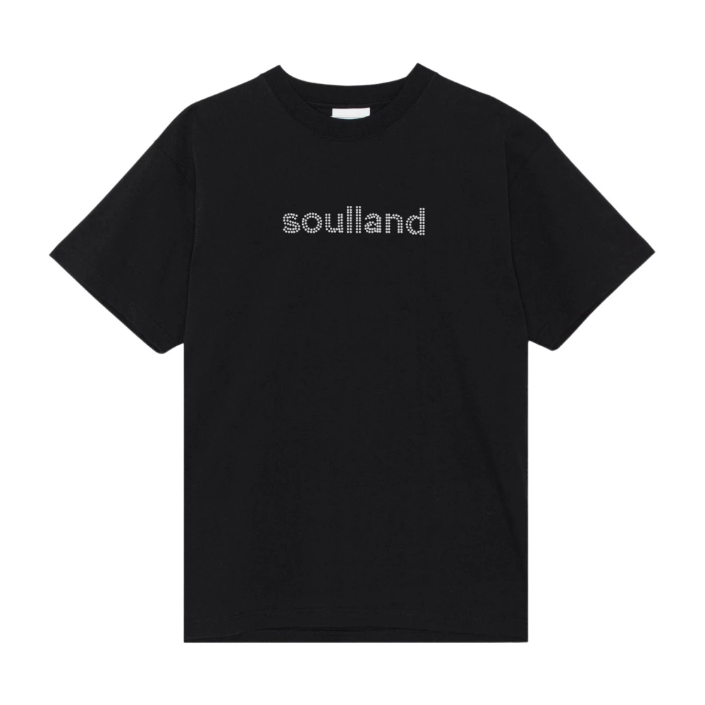 Soulland Rhinestone T-shirt Black Unisex