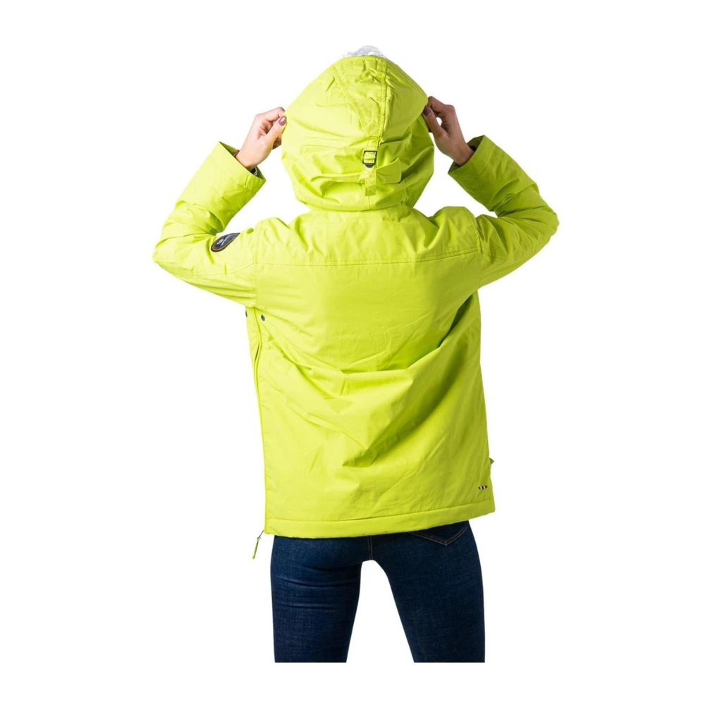 Napapijri Gele Rainforest Jas Stijlvol Verfijnd Yellow Dames