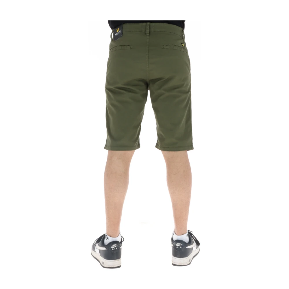 Lyle & Scott Stretch katoenen shorts voor heren Green Heren