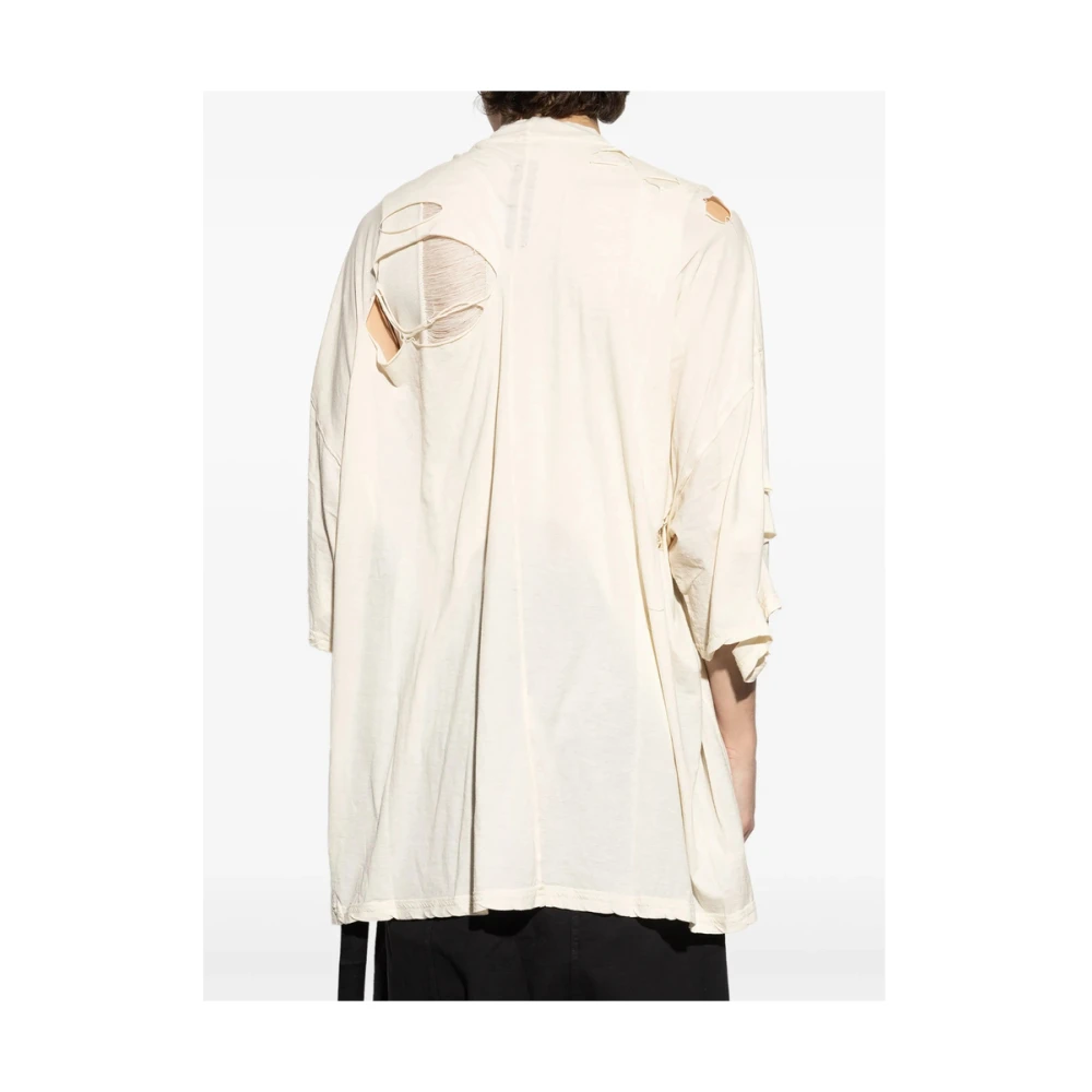 Rick Owens Donkere Schaduw Crew Neck T-shirt Beige Heren