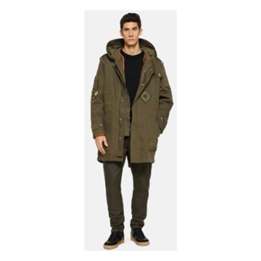 Dondup Zwarte wollen trui met ronde hals Black Heren