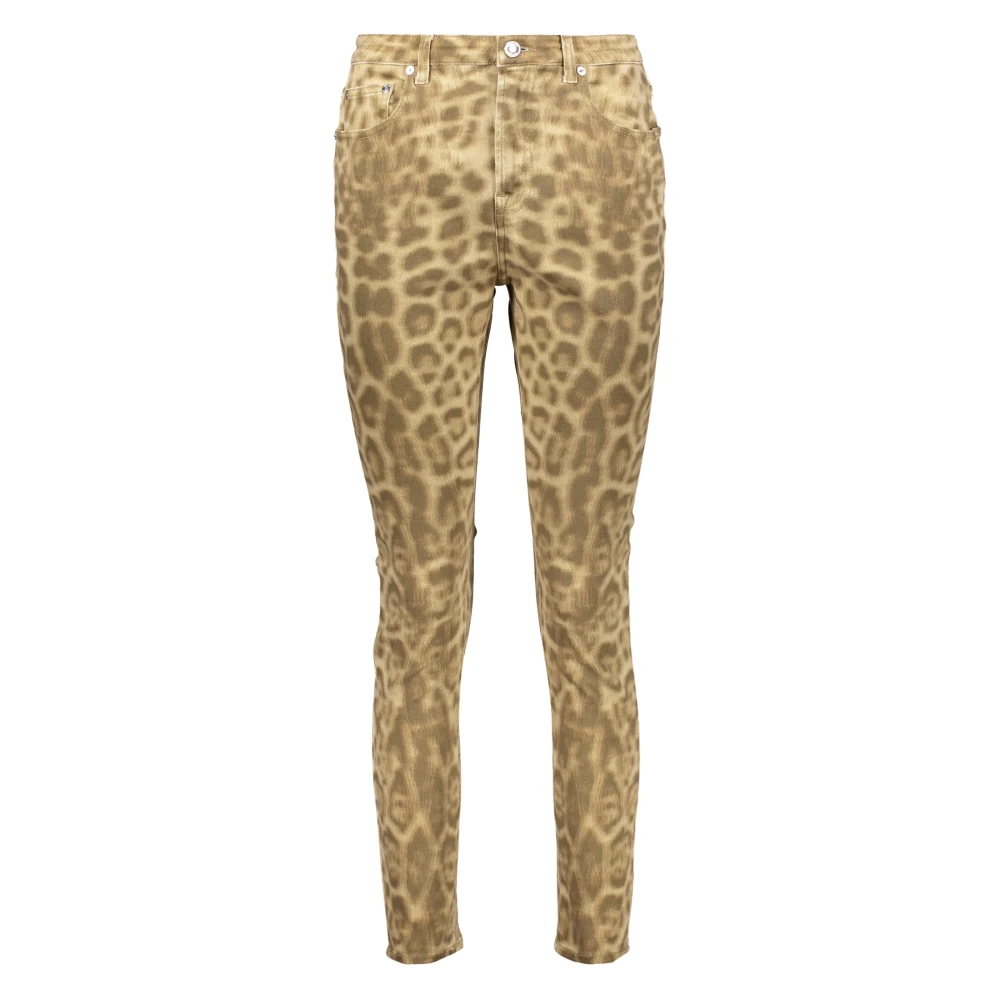 Burberry Leopard Print Skinny Jeans Multicolor Dames