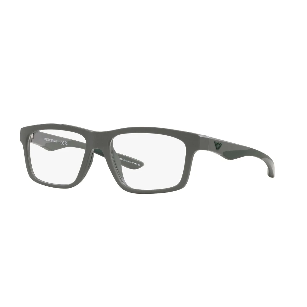 Emporio Armani Unisex Gray Glasses,, Eyewear Frames Medium