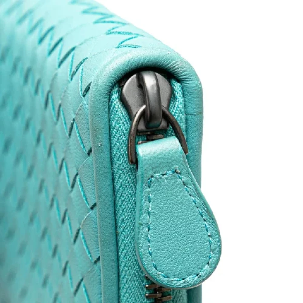 Bottega Veneta Vintage Pre-owned Leather wallets Green Dames