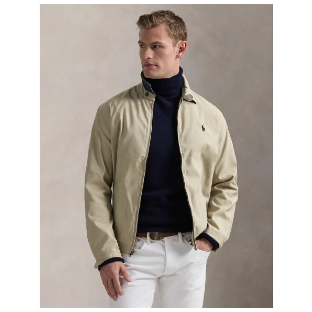 Polo Ralph Lauren Bi-Swing Jack Lichtgewicht Polyester Katoen Gevoerd Beige Heren