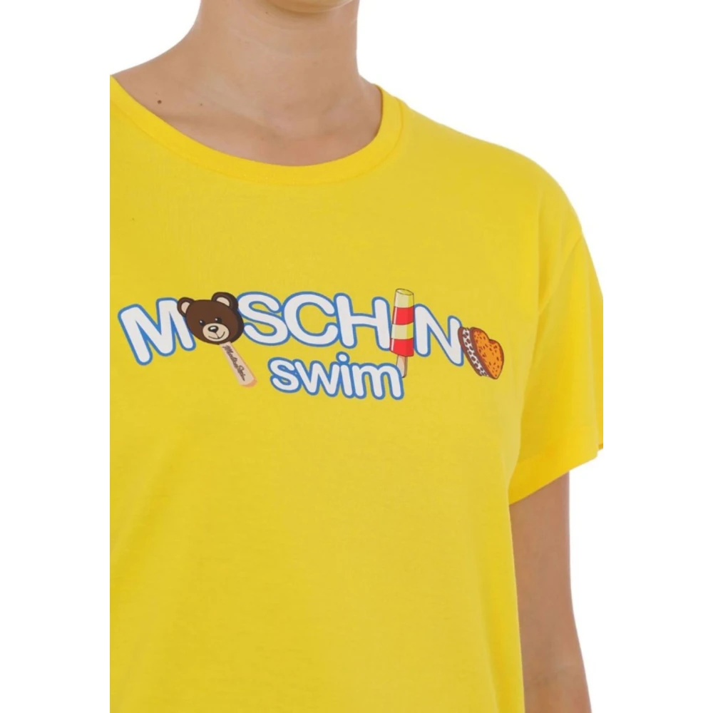 Moschino Dames Underbear Toy T-Shirt Yellow Dames
