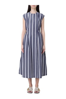 blue-elegant-wool-dress-women