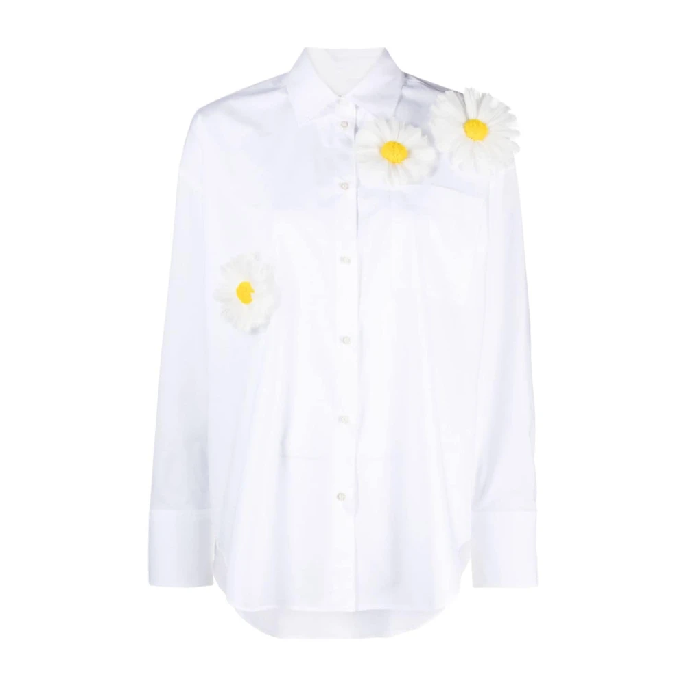 Msgm Witte Daisy Shirt White Dames