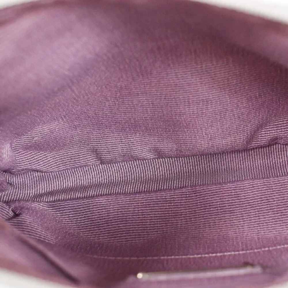 Salvatore Ferragamo Pre-owned Canvas shoulder-bags Purple Dames