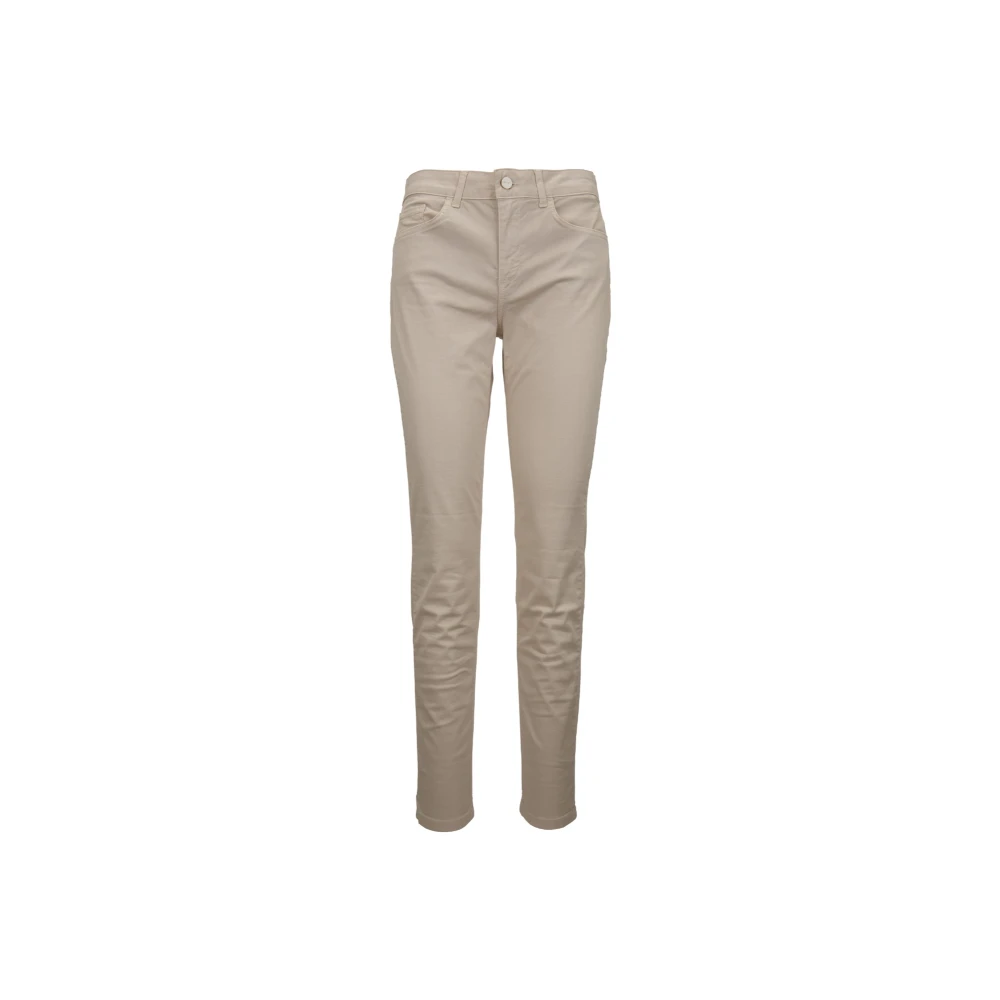 Liu Jo Ritssluiting Knoop Dames Jeans Beige Dames