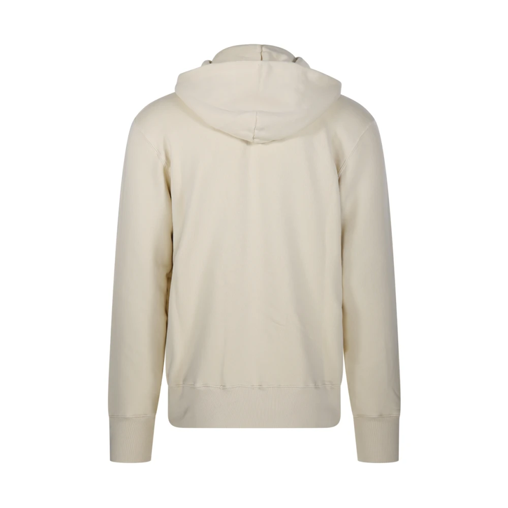Autry Cream Jersey Hoodie Sweatshirt Beige Heren