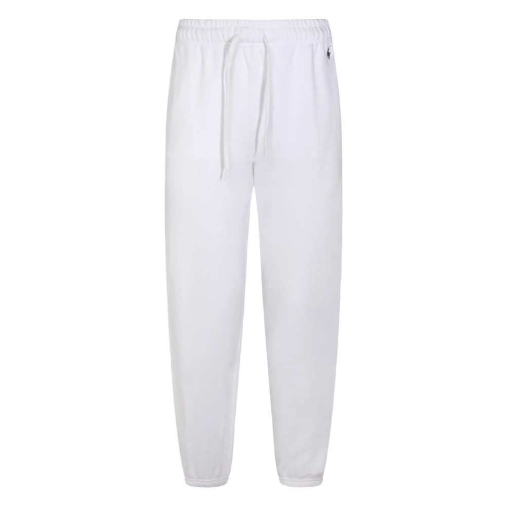 Polo Ralph Lauren Women's White Fleece Drawstring Sweatpant - Sweatpants - M - Trousers
