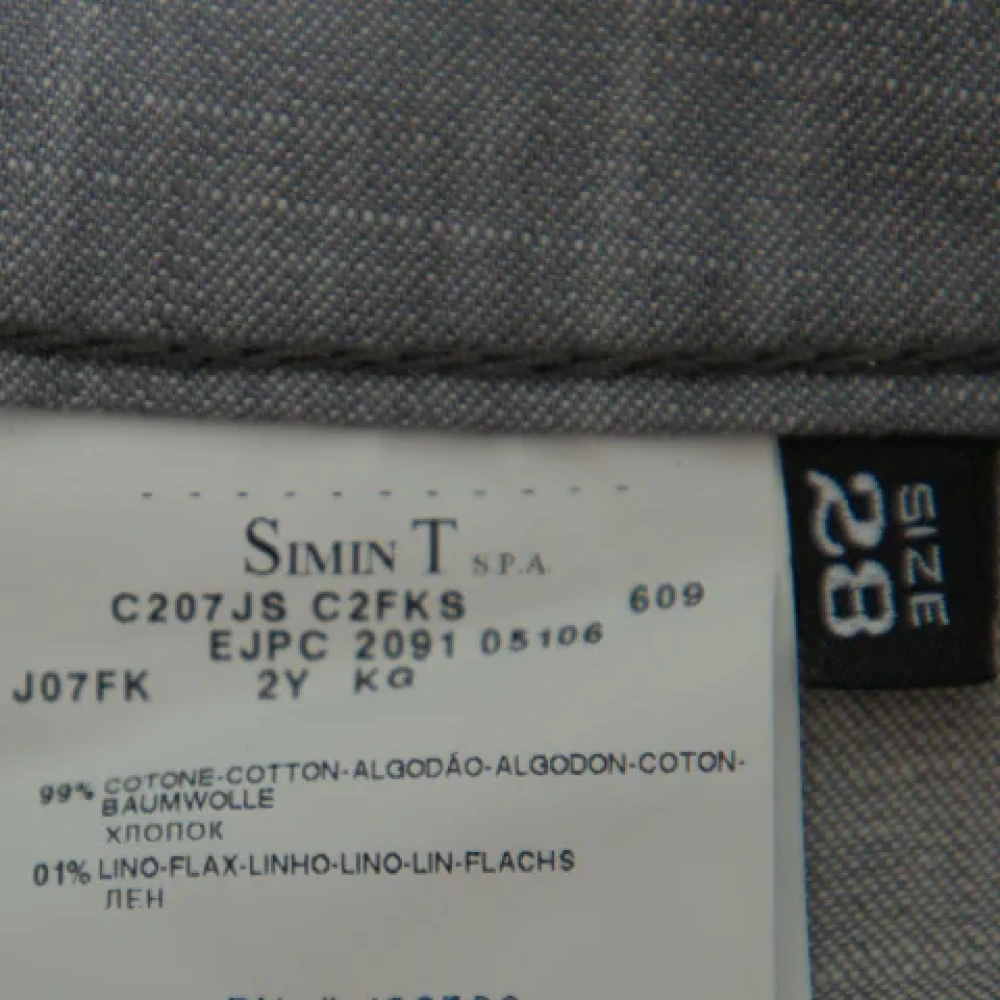 Armani Pre-owned Denim jeans Gray Dames