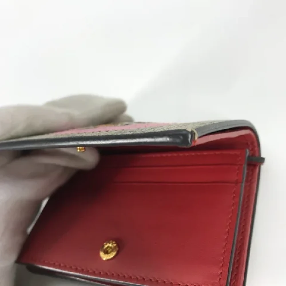 Gucci Vintage Pre-owned Canvas wallets Beige Dames