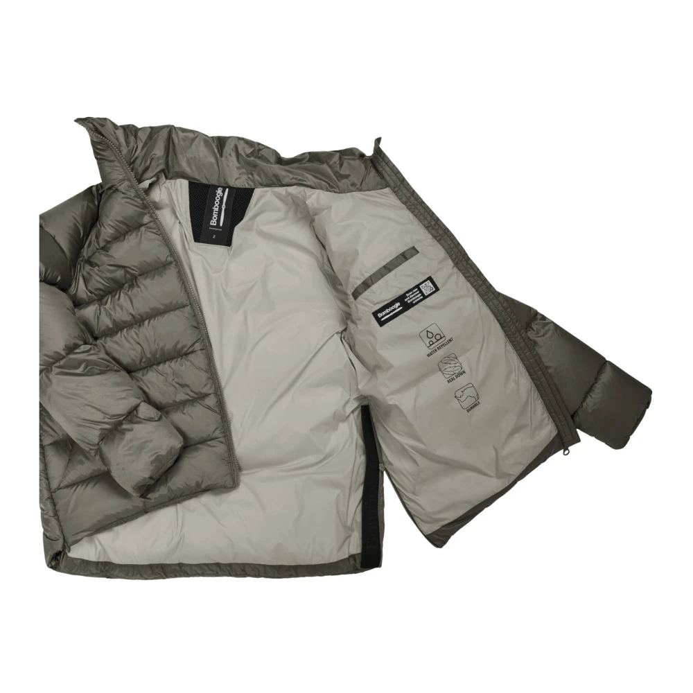 BomBoogie Lichtgewicht nylon donsjack Brown Dames