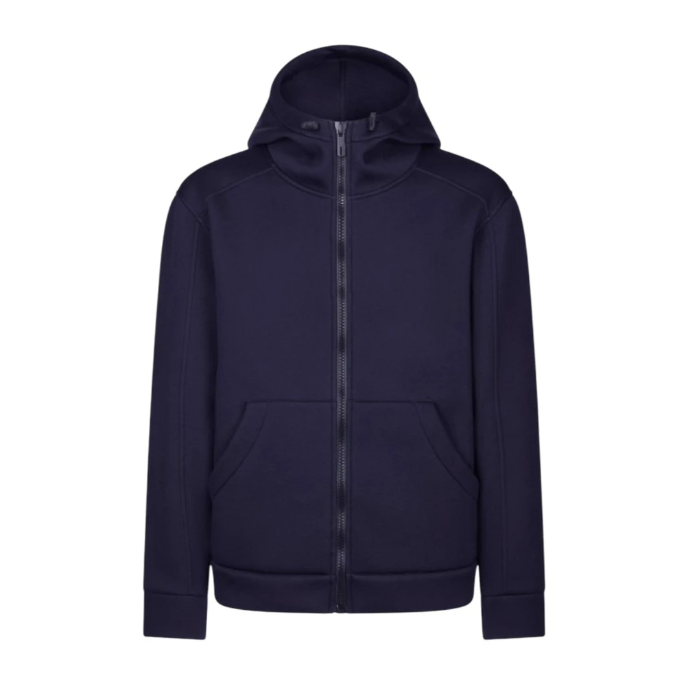 Dondup Men's Blue Zip-Throughs, Xl, Regular Hooded Zip-Through Sweatshirt