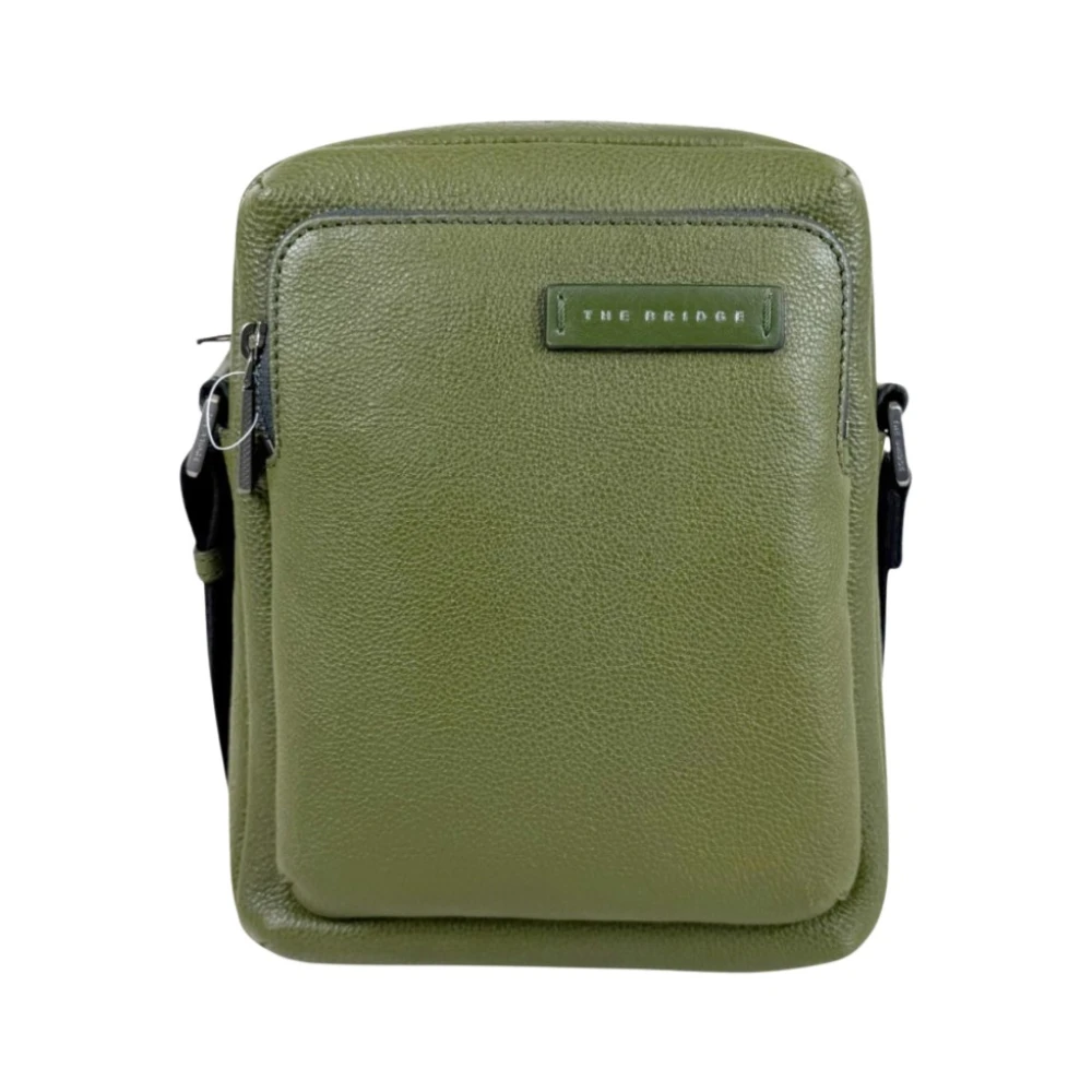 The Bridge Mannelijk Groente Tassen Heren, Groen, One Size, Leer, Ludovico Crossbody