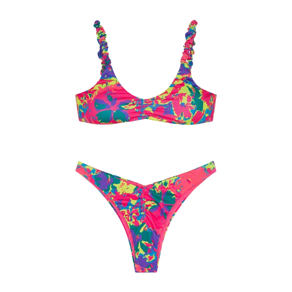 Me-Fui Glitch Bikini Top en Bottom Set Multicolor Dames