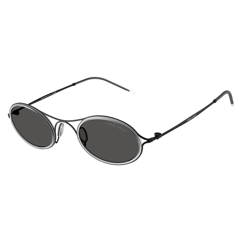 Giorgio Armani Grey Man Ar6187 300187 Sunglasses Metal Black Round Normal - Image 2