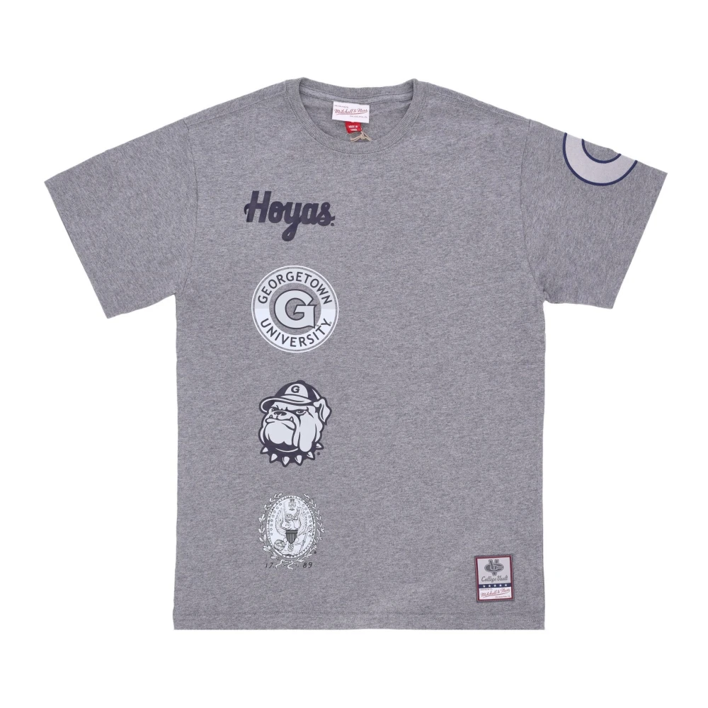 Mitchell & Ness Georgetown Hoyas Basketbal T-shirt Grijs Gray Heren
