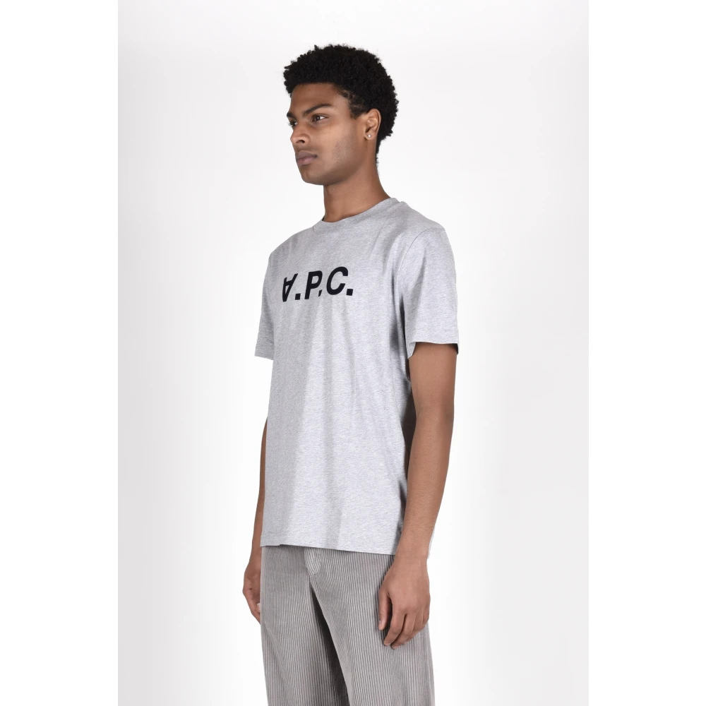 A.p.c. Katoenen T-Shirts Gray Heren