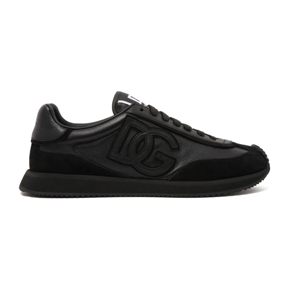 Dolce & Gabbana Men's Black Sneakers, 8 Uk, Dg Cushion Sneaker
