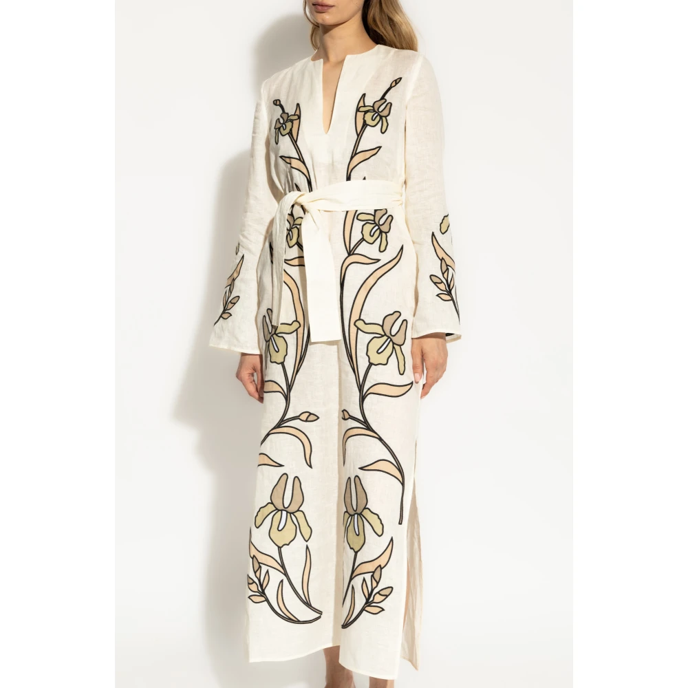 TORY BURCH Linnen jurk Multicolor Dames