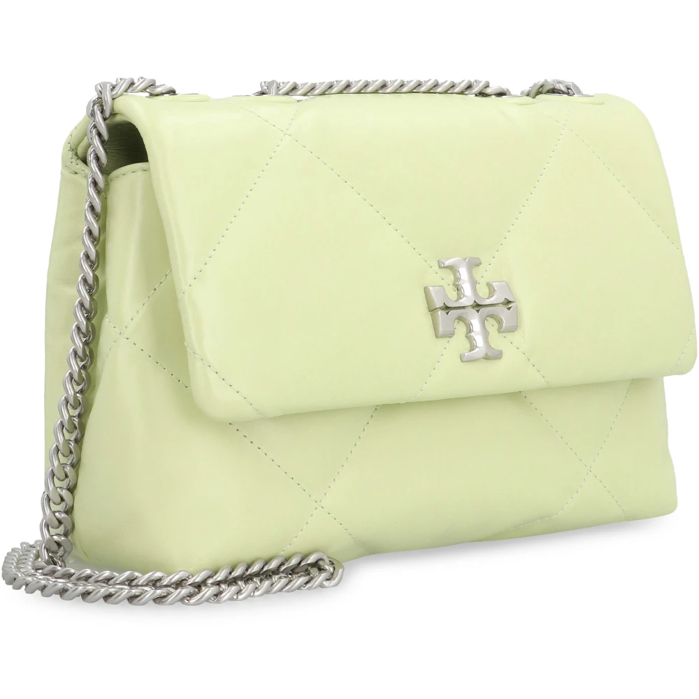 TORY BURCH Gewatteerde Leren Schoudertas Green Dames