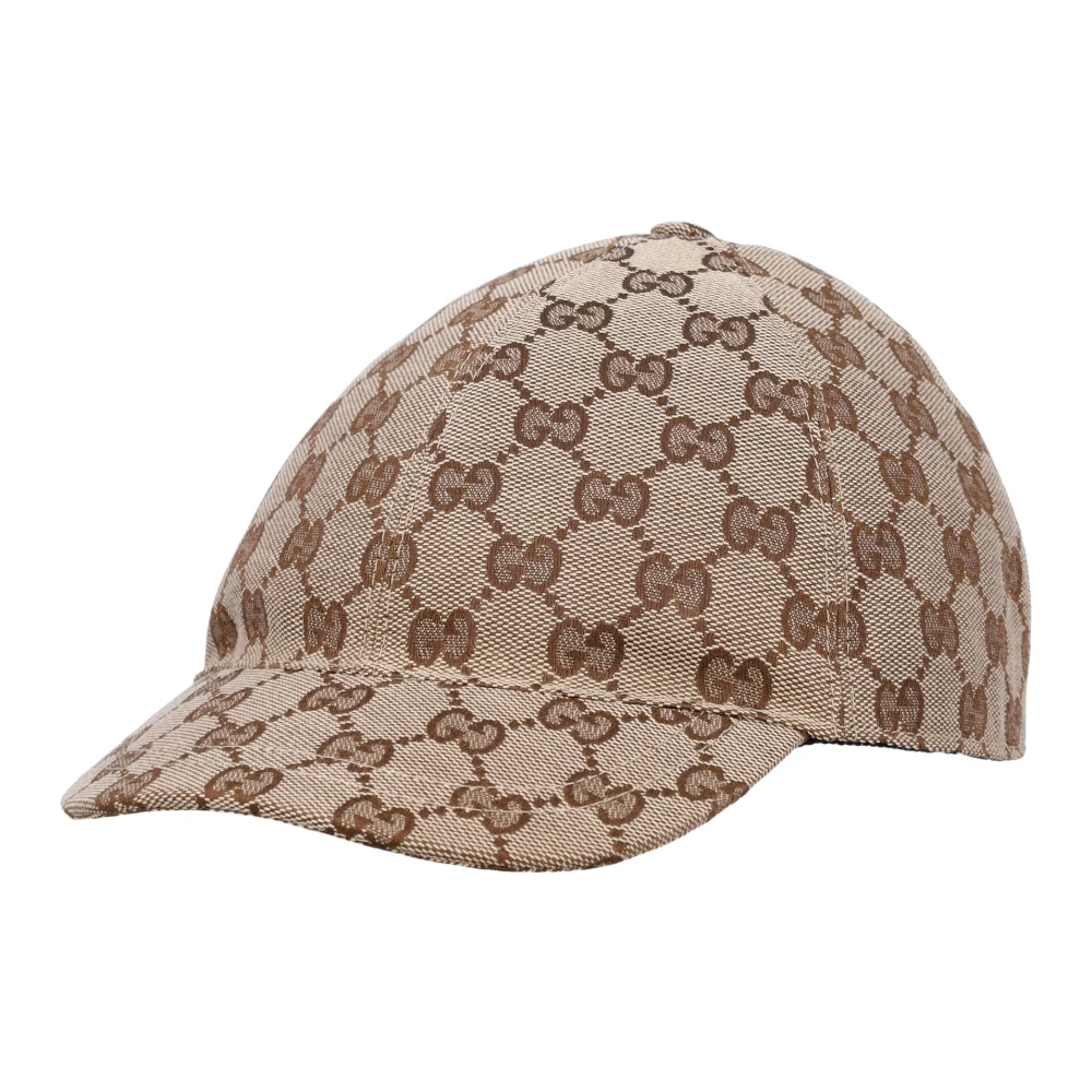 Gucci Boys Brown Hats & Caps, L, Original Gg Canvas Baseball Hat