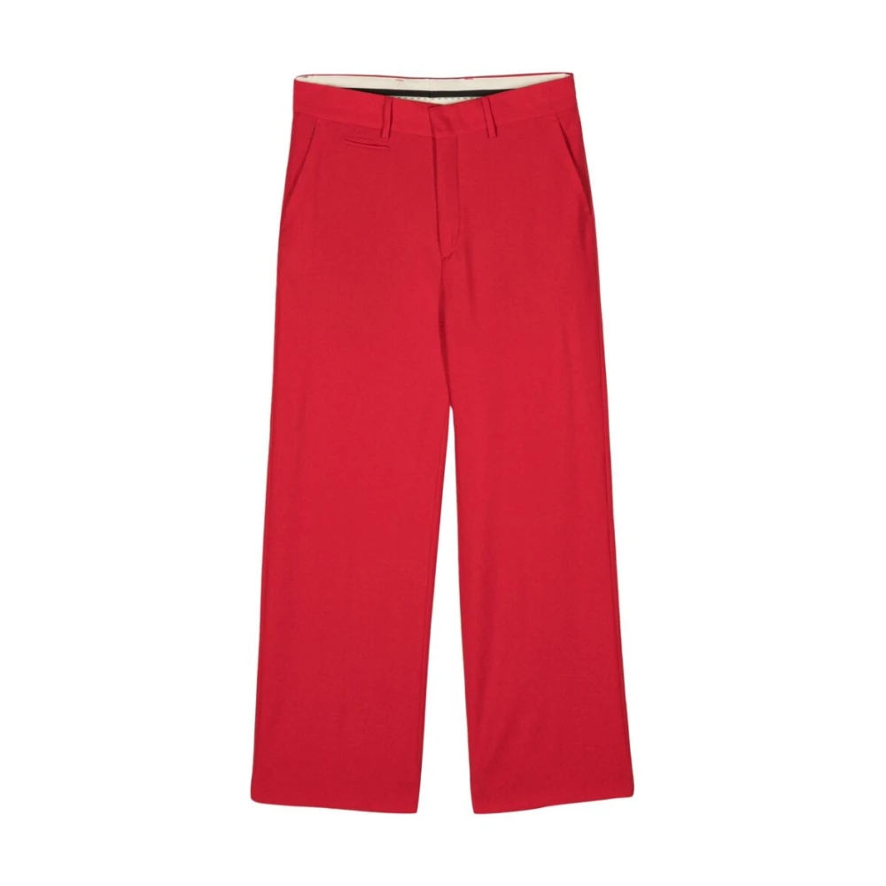 Canaku Wide Trousers Red Heren