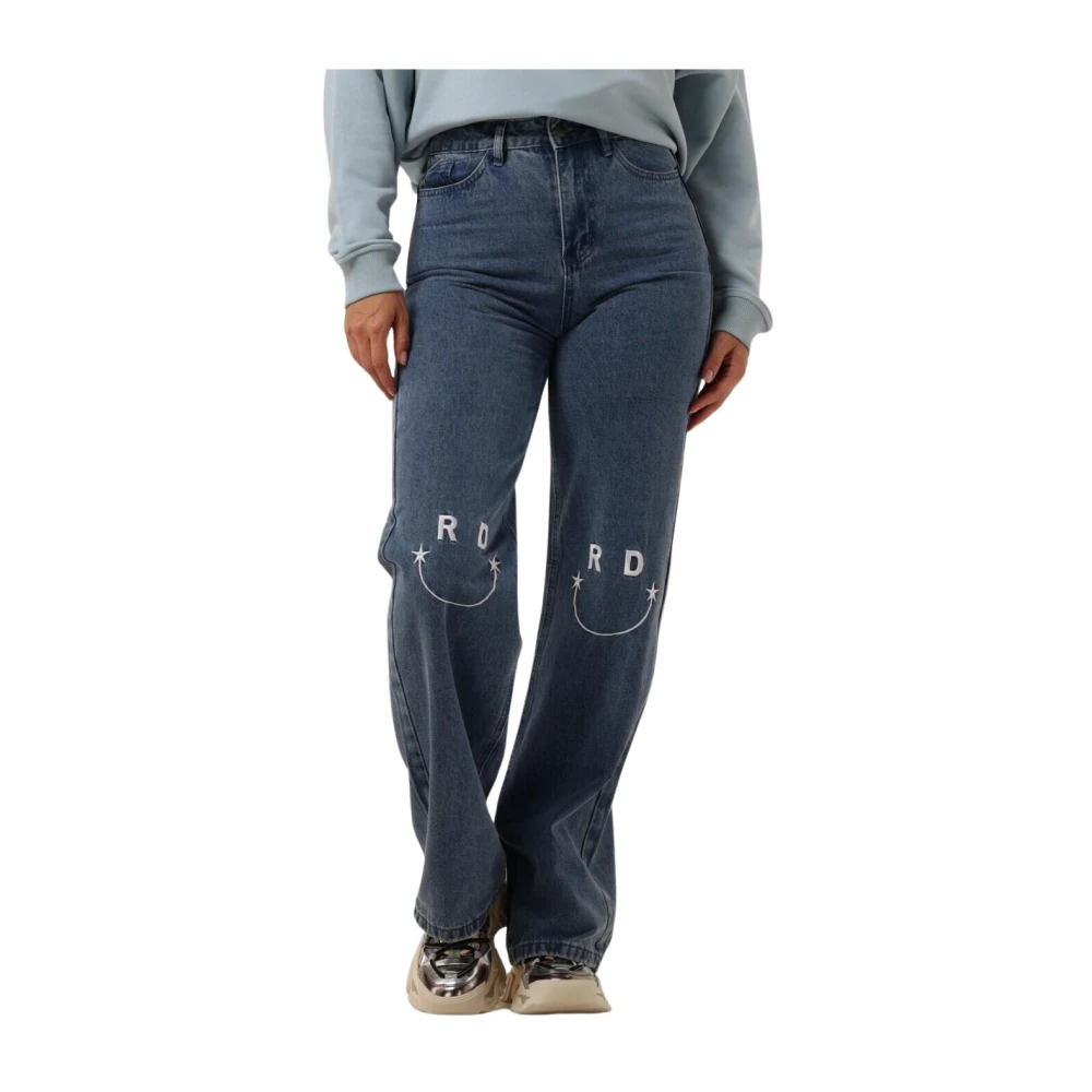 Refined Department Hannah Wide Jeans Blue Dames