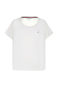 pyjama-en-coton-blanc-avec-short-bleu