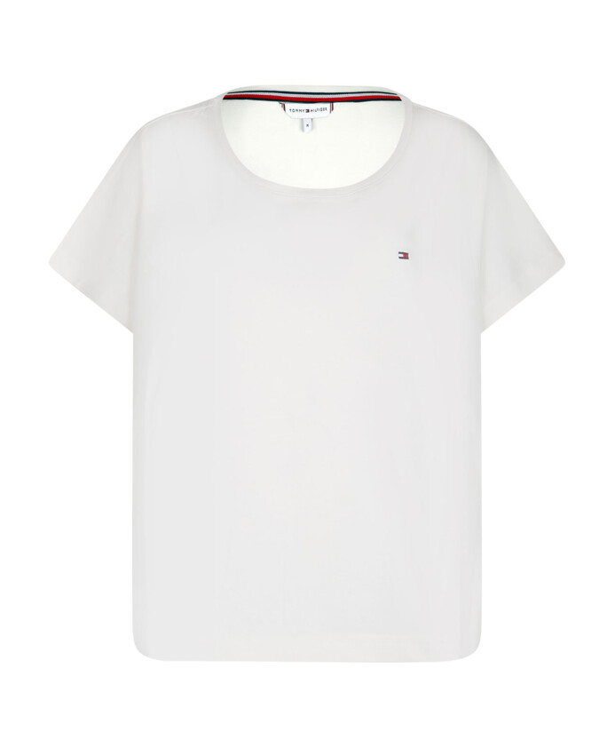 pyjama-en-coton-blanc-avec-short-bleu