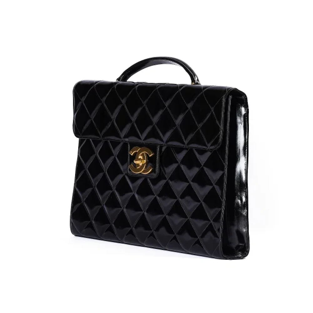 Chanel Vintage Pre-owned Fabric handbags Black Dames