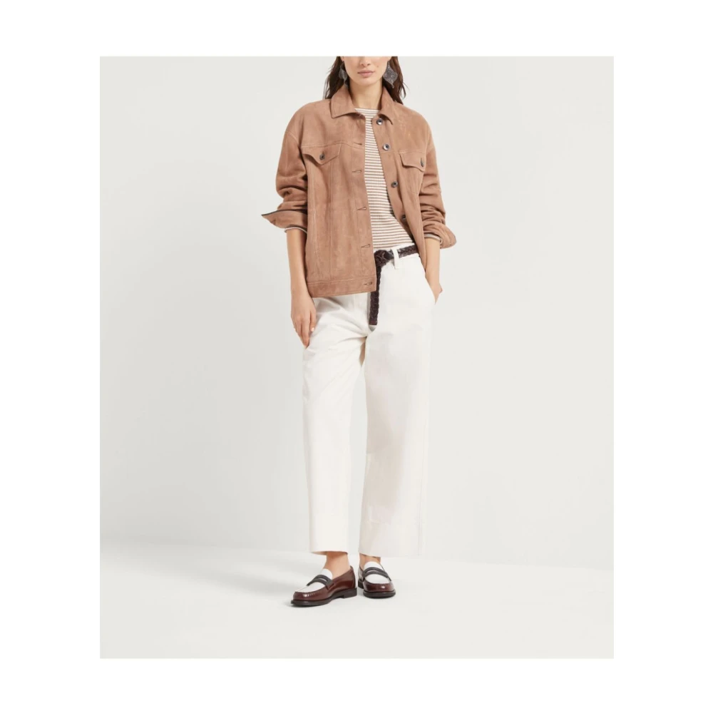 BRUNELLO CUCINELLI Witte elegante broek dameskleding White Dames