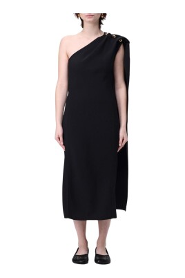 elegant-cape-sleeve-midi-kjole