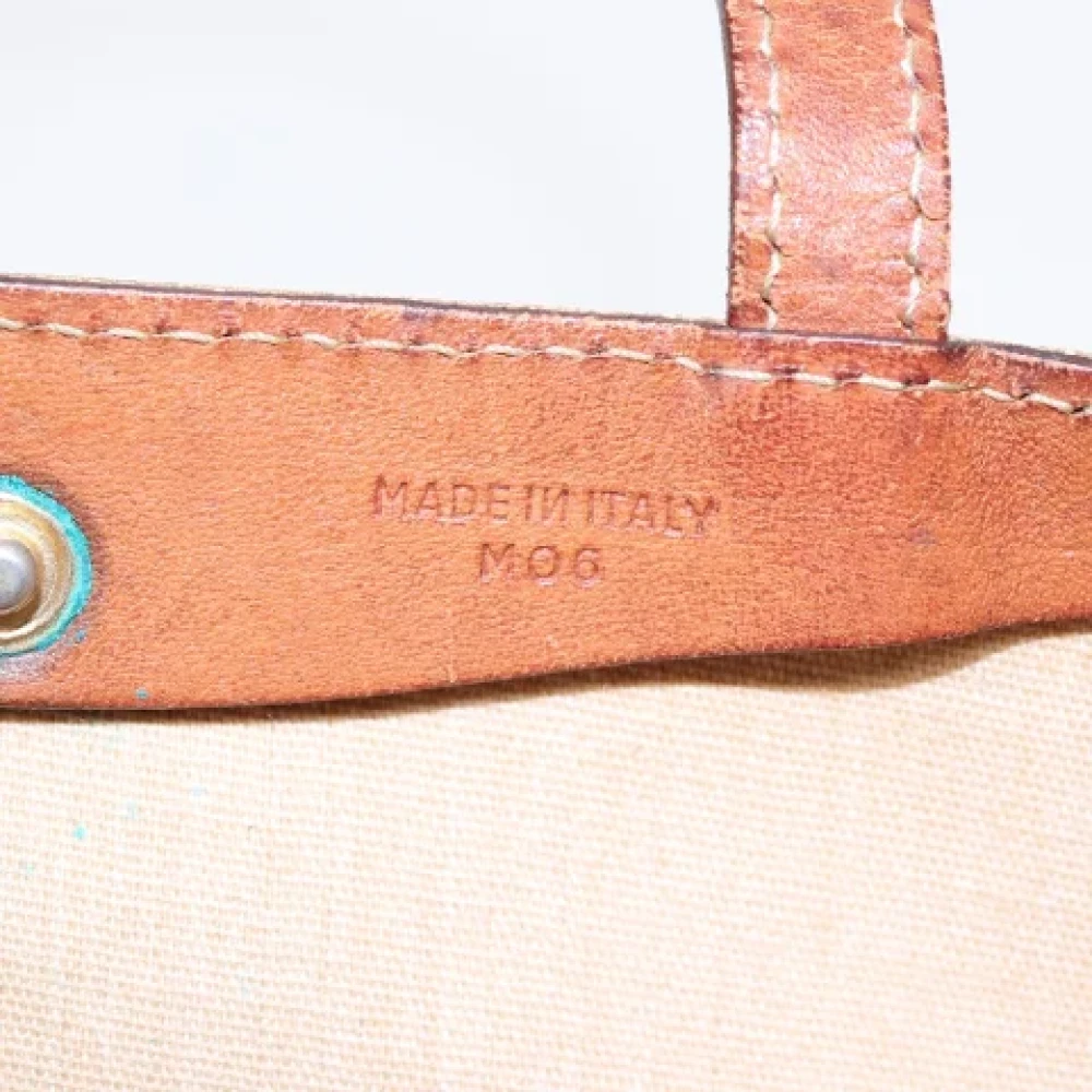 Celine Vintage Pre-owned Canvas handbags Beige Dames