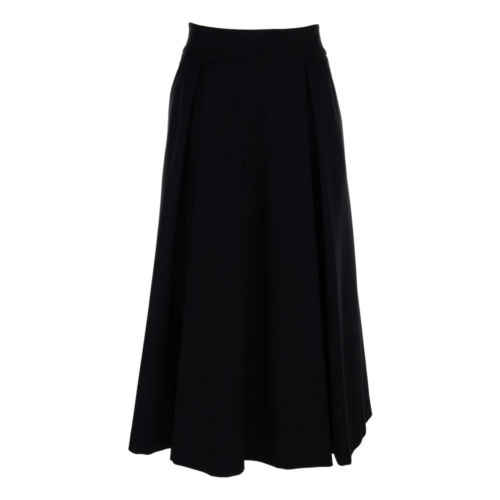 Vicario Cinque Tulip-vormige rok in Milano-stitch Black Dames