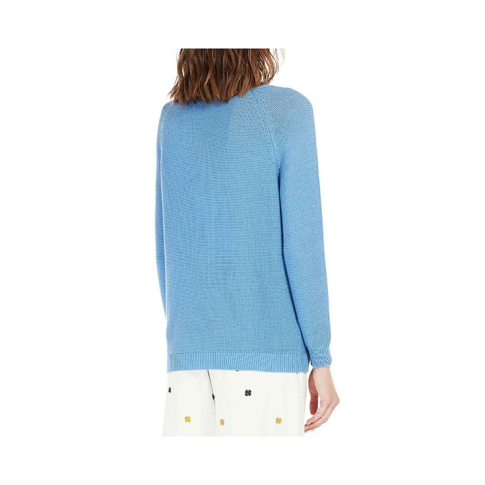 Max Mara Weekend Katoenen trui in hemelsblauw Blue Dames