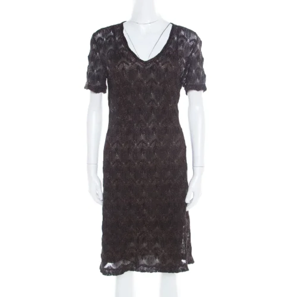 Missoni Pre-owned Knit dresses Black Dames