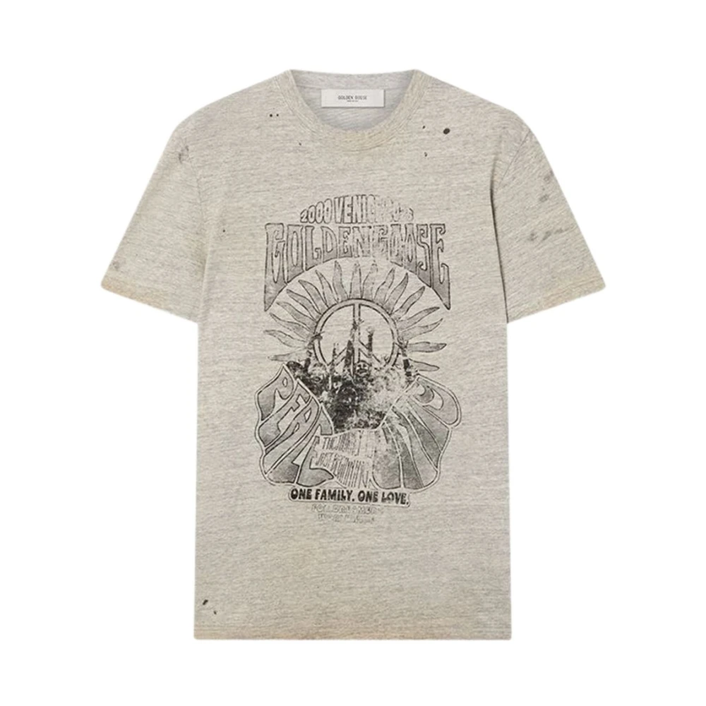 Golden Goose Men's Gray T-Shirts And Polos Grey - T-Shirts - M - Tops